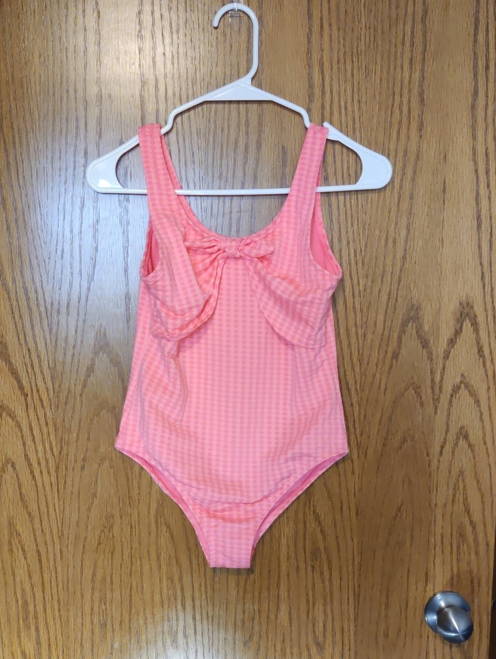 (⭐ 5/20) George Pink Kids One-Piece Swimsuit with Chest Ruffle